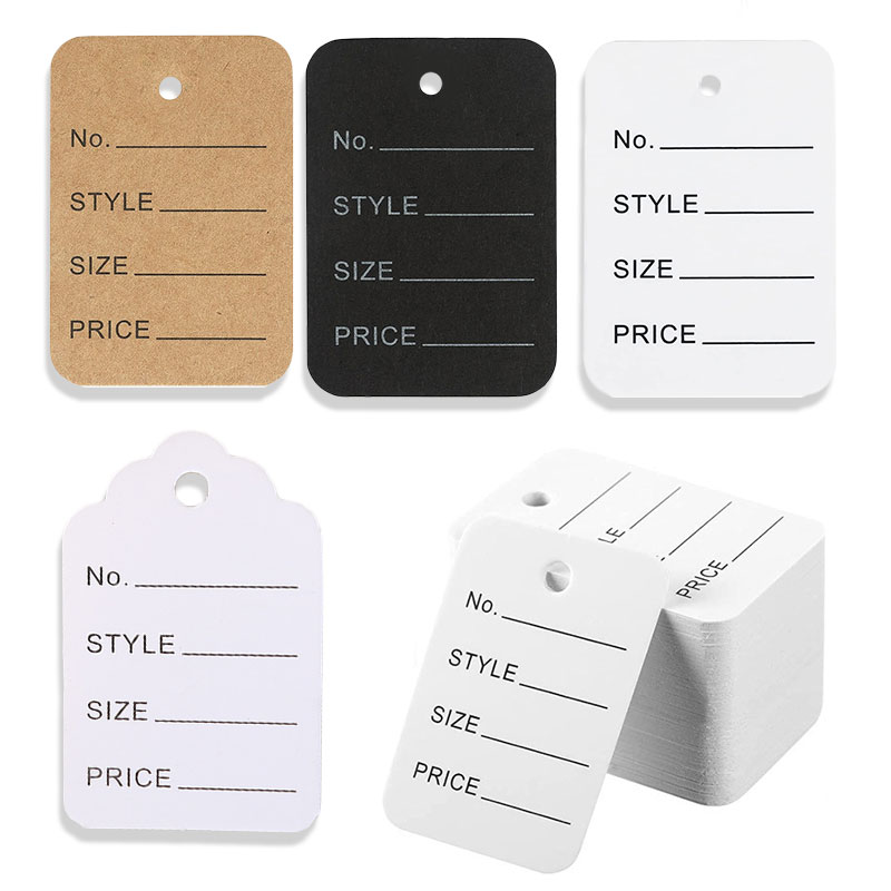 Kraft Hang Tag - 100 шт./лот 3,5x5 см ценники крафт-бумага