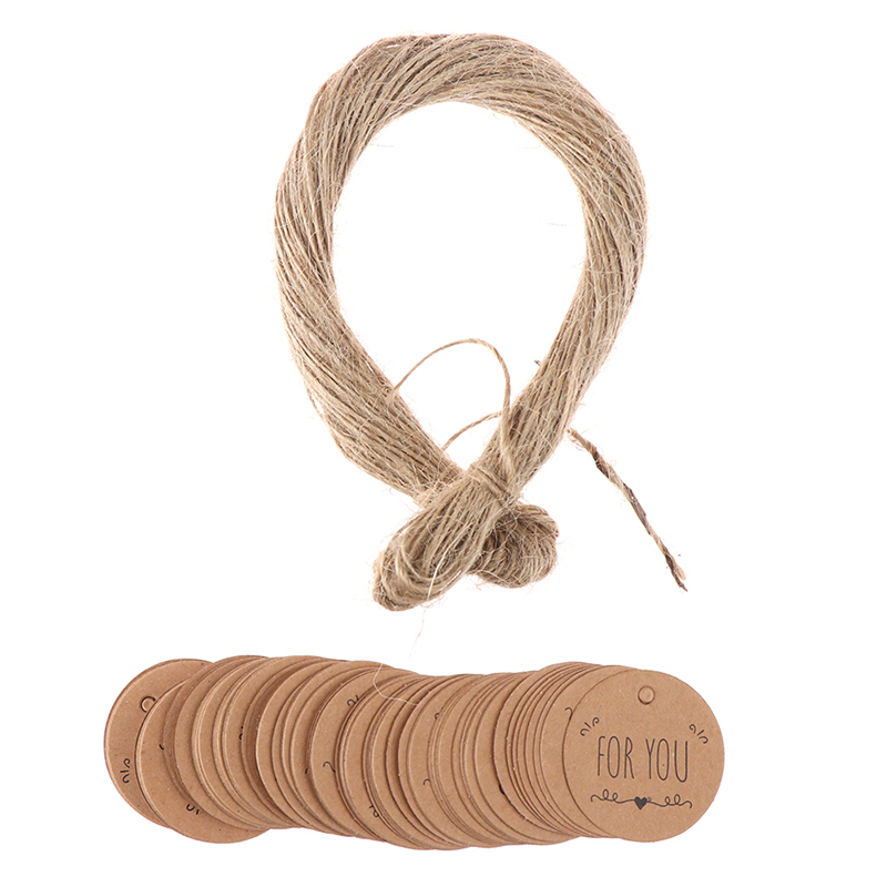 100 шт. бирок из крафт-бумаги  – обзор и цена Kraft Hang Tag